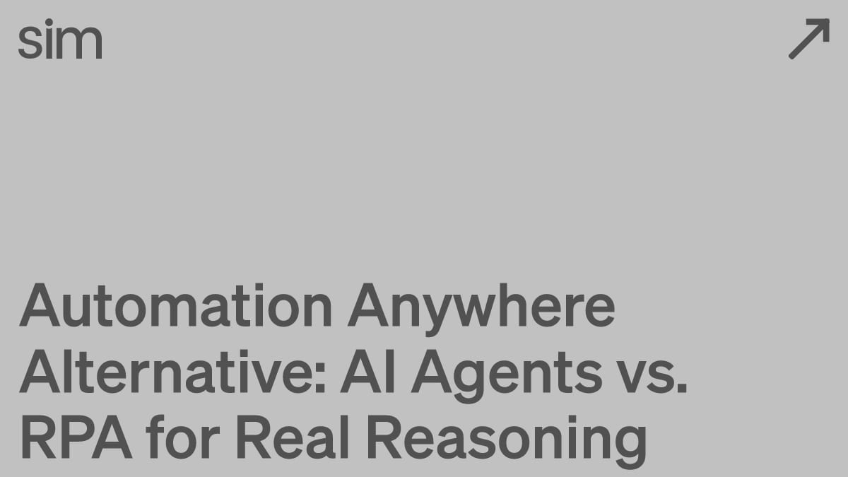 Automation Anywhere Alternative: AI Agents vs. RPA for Real Reasoning